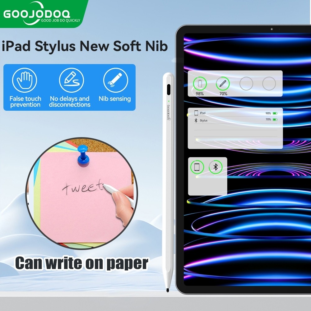 GOOJODOQ Stylus pencil Palm Rrejection Graphite nib stylus For iPad Pencil Air 4 5 Pro 11 12.9 2018 