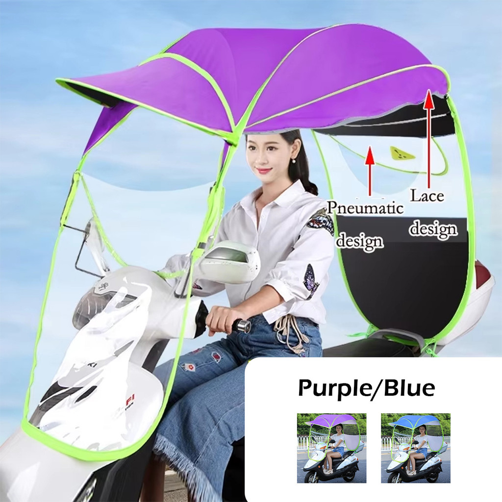 Payung Motor / payung motor anti hujan dan panas / payung motor full tirai / payung motor beat anti 