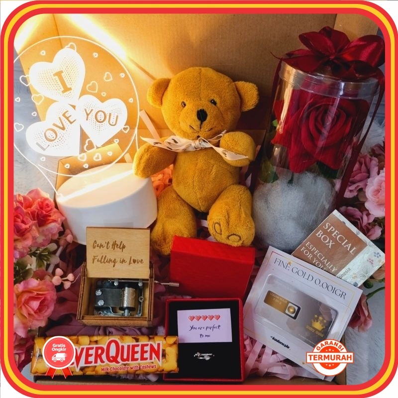 

Hampers Murah Anniversary Wedding Keren Unik Lucu / Kado Anniversary / Hampers Cewek Hadiah Anniv / Giftbox Istri