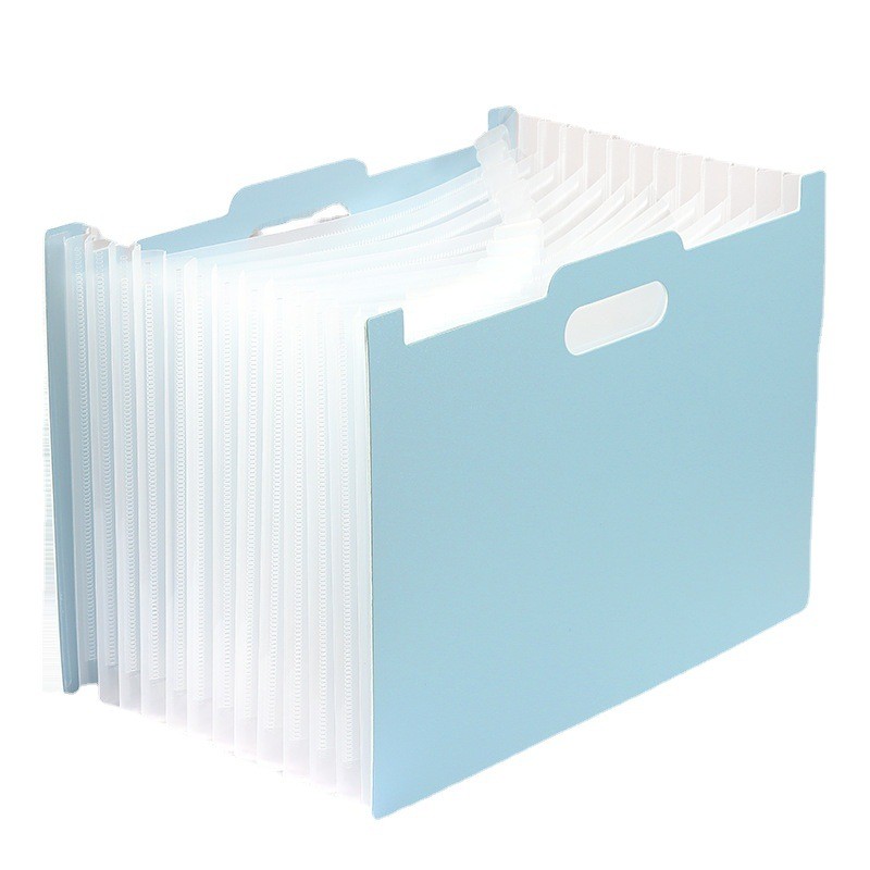 

Desktop vertical folder miter organ bag Multi-layer retractable organ storage bag for student test papers