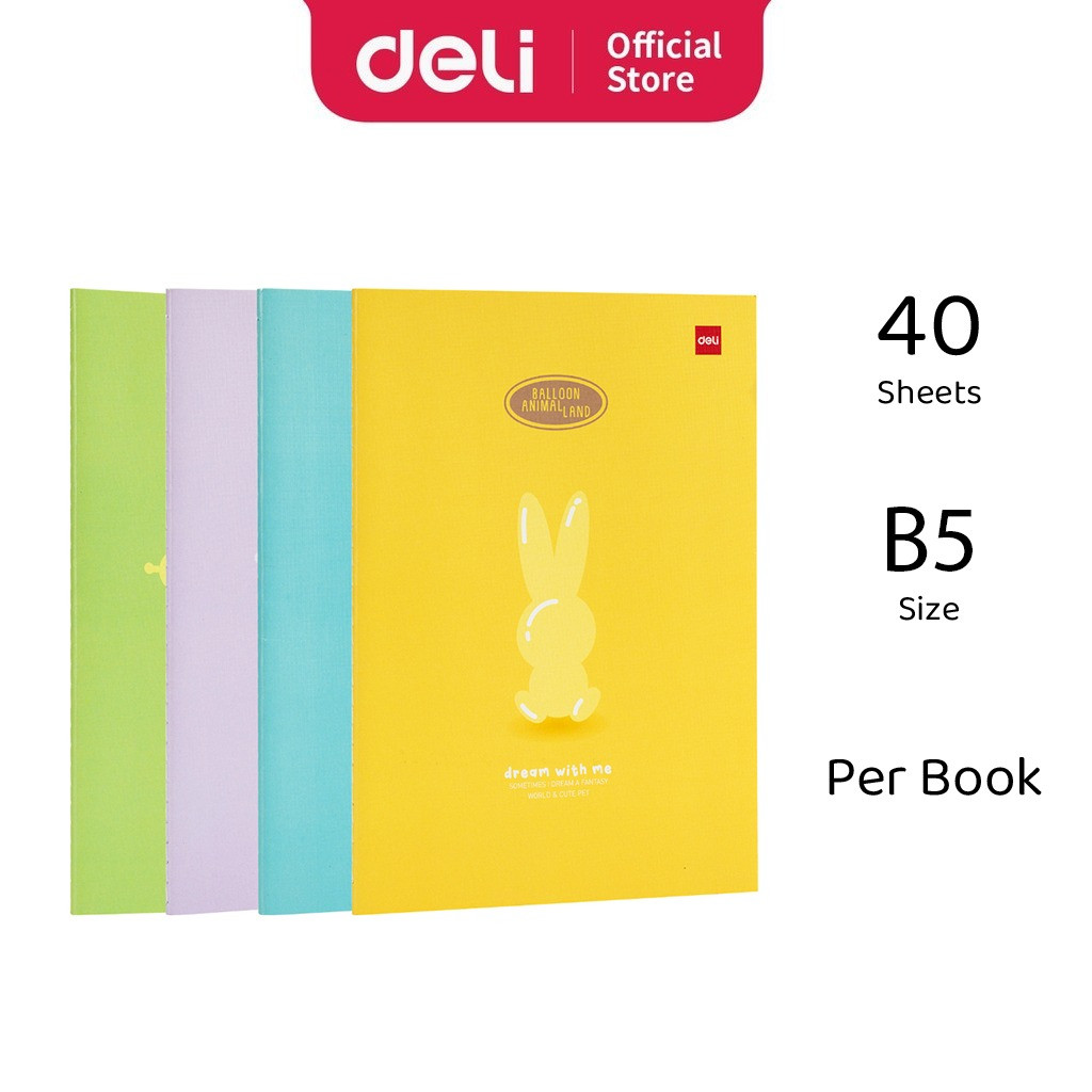 

SBW Deli Buku Tulis Sekolah Campus Catatan Motif Lucu Aesthetic Ukuran B5 Isi 40/60 Halaman ENB560/ENB540