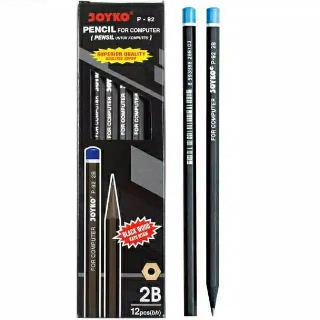 

Pensil 2B JOYKO P-92 Black Wood (12pc)