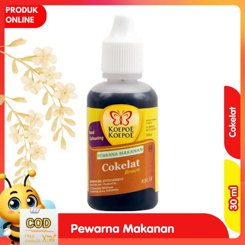 

Koepoe Koepoe Pewarna Makanan Cokelat 30 ml