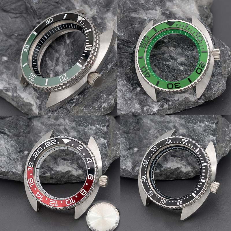 Jam Tangan Original Pria Mod 6105 6309 Turtle Abalone Dive Men's Watch Case Fit Japan NH35 NH36A 7S 