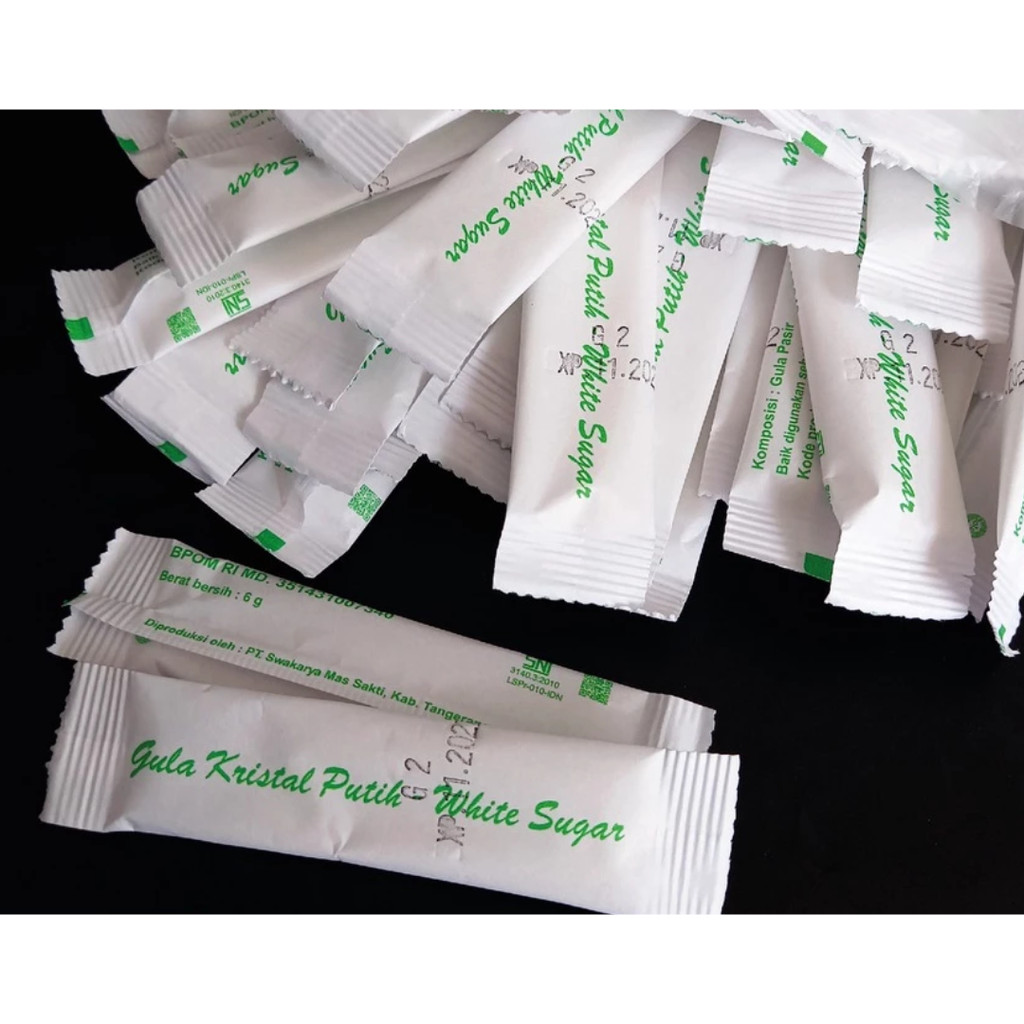 

Gula Pasir Putih (White Sugar) Kemasan Stick 125pcs