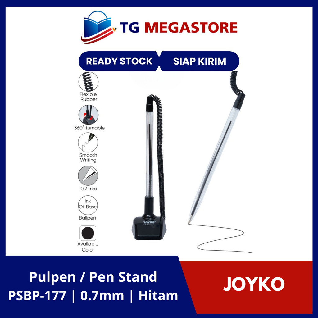 

Pen Stand / Pulpen Meja Joyko 0.7mm Hitam - PSBP-177