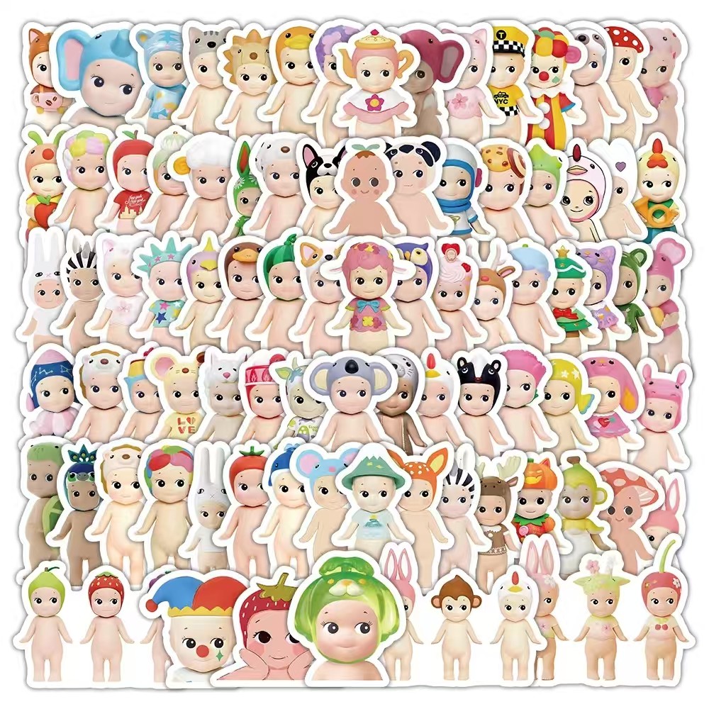 

100pcs Sonny Angle Graffiti Children Stickers Cute Angel DIY stickers Notebook Luggage Mobile Phone Cup Decoration kid Stickers