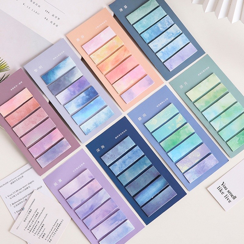 

120 Lembar Label Warna Gradasi Dapat Disobek Untuk Pelajar