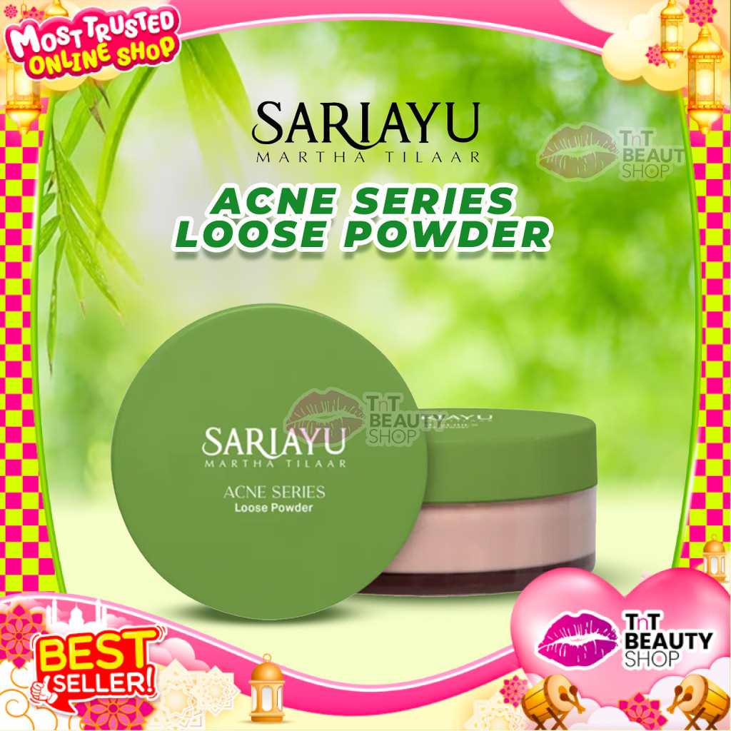 Sariayu Acne Care Oil Control Loose Powder Bedak jerawat 13gr Sari Ayu | TnT Beauty Shop