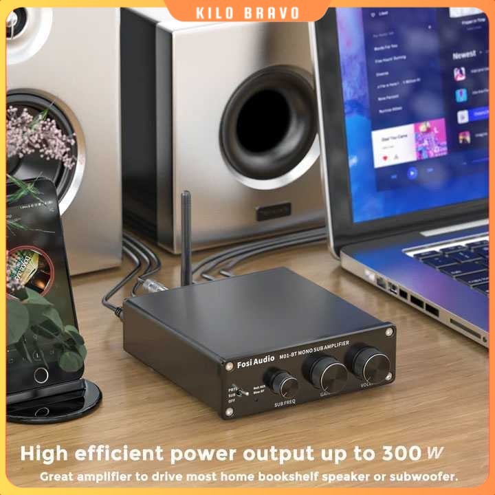 Subwoofer Amplifier Mono Channel 300W TDA7498E - Fosi Audio M01-BT