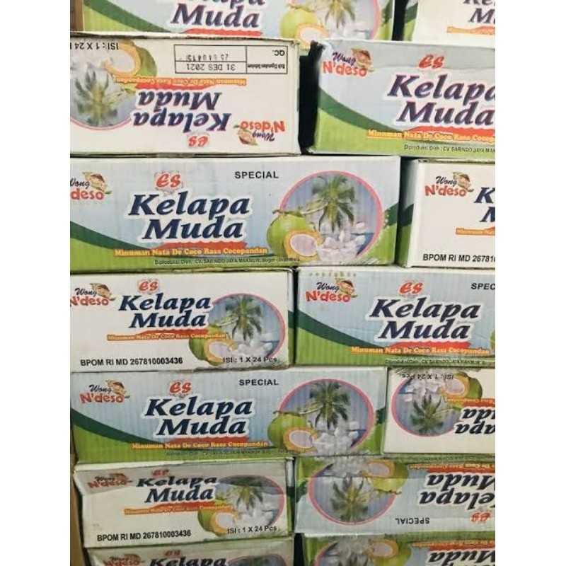 

Kelapa Muda Wong Ndeso 1dus isi 24 cup 150 ml pusat grosir