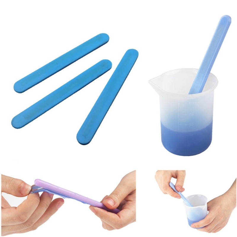 

Silicone Stir Stick Stirring Rods for Mixing Resin Epoxy Liquid Paint Reusable Resin Tools Making DIY Crafts Facial Makeup Mixin