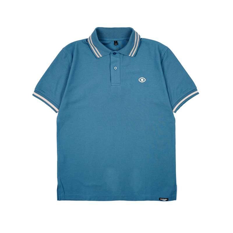 DAGADU Polo Shirt Mineral Blue | Kaos Polo Lengan Pendek Biru