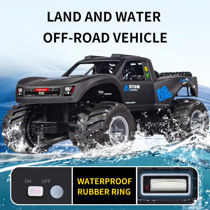 4WD Amphibious Stunt RC Car - Waterproof Off-Road Climbing Toy