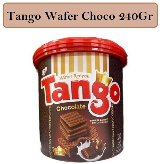 

PROMO!!! Tango Wafer Renyah Jar / Toples 240gr Chocolate - Berkualitas