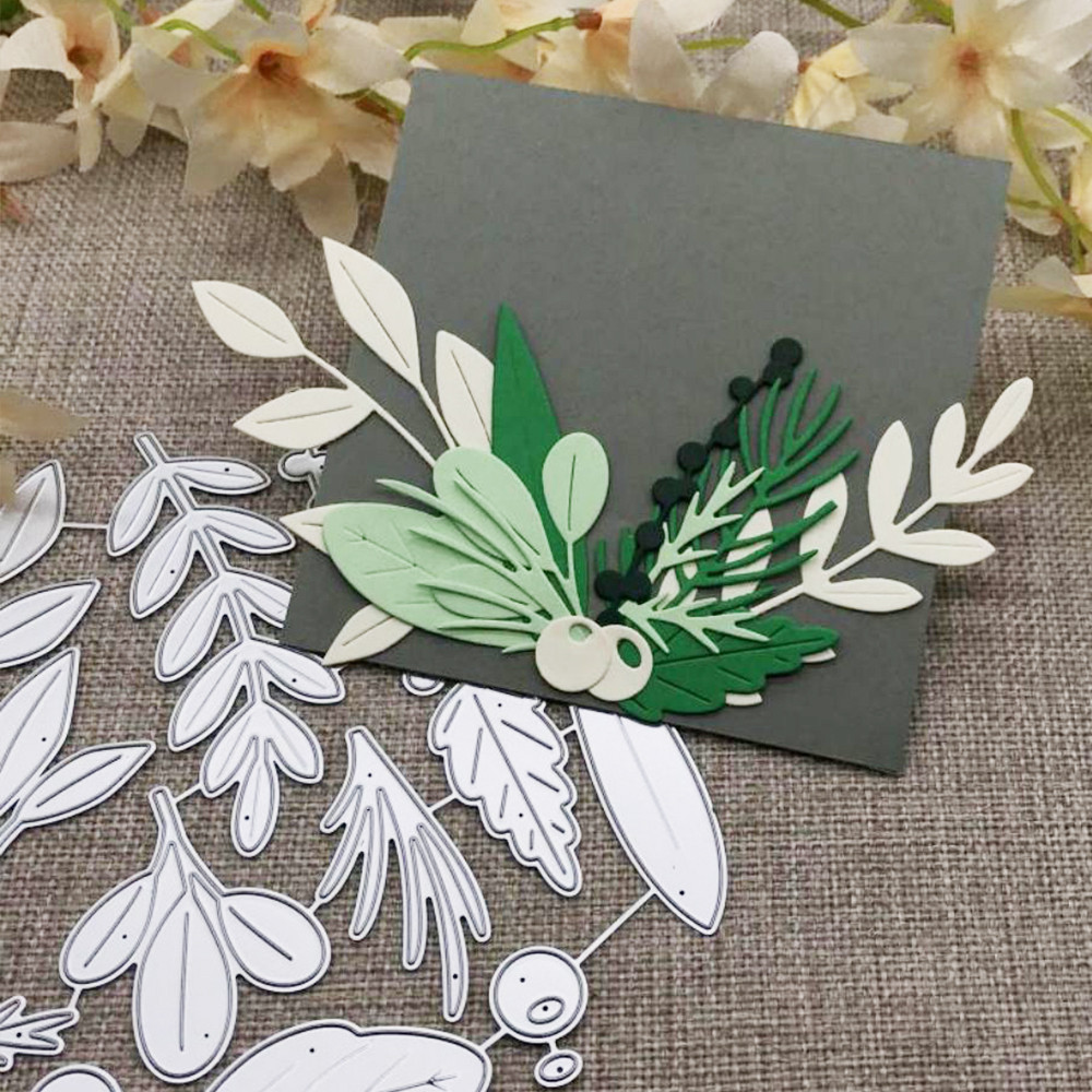 

sprigs leaf Metal Cutting Dies Stencils Die Cut for DIY Scrapbooking Album Paper Card Embossing