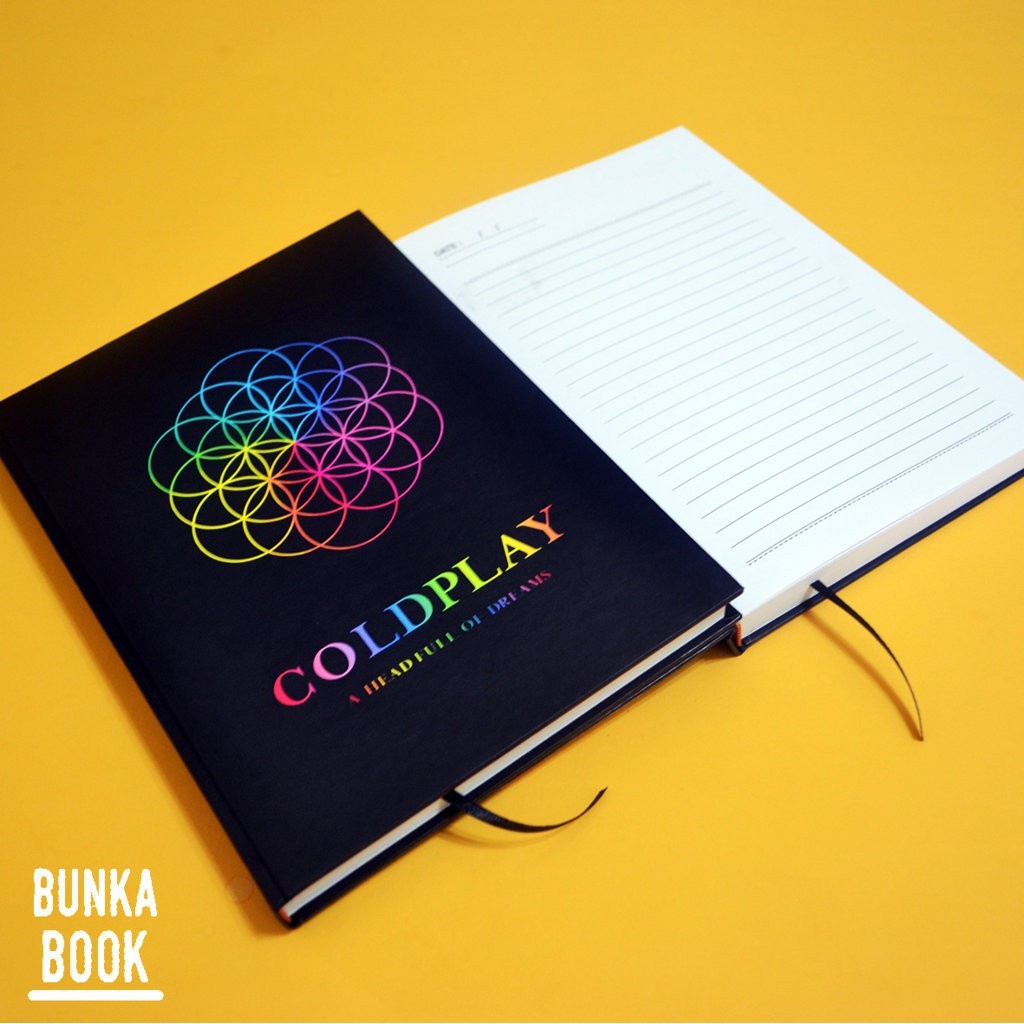 

Note Book Hardcover Musik Coldplay Ukuran A5 Jurnal Agenda Planner Gift Couple