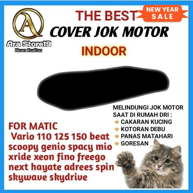 Cover Jok Sarung Penahan CAKARAN KUCING NMAX PCX AEROX VARIO SCOOPY Beat