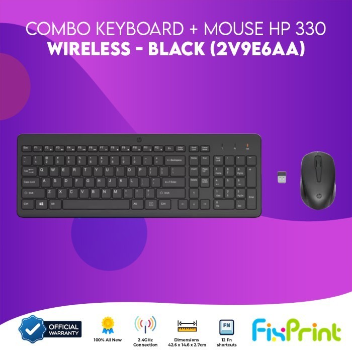 FixPrint Mouse HP Multi Device 430 Wireless Bluetooth Combo Keyboard Plus Mouse Wireless 330 Combo K