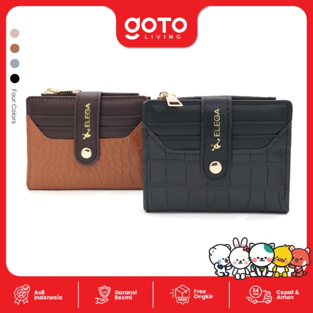 Elega Helena Purse Dompet Kartu Card Holder Mini Wallet Koin Wanita