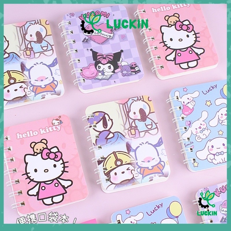 

Notebook Ring Memo Motif sanrio/Buku Catatan Ring/Buku Tulis Ring