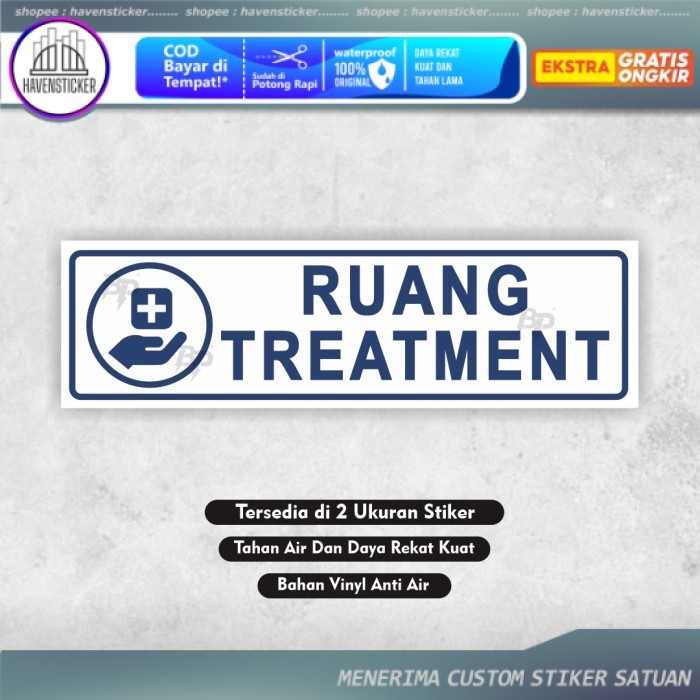 

Stiker Ruang Treatment Ruang Perawatan Klinik Rumah Sakit Puskesmas