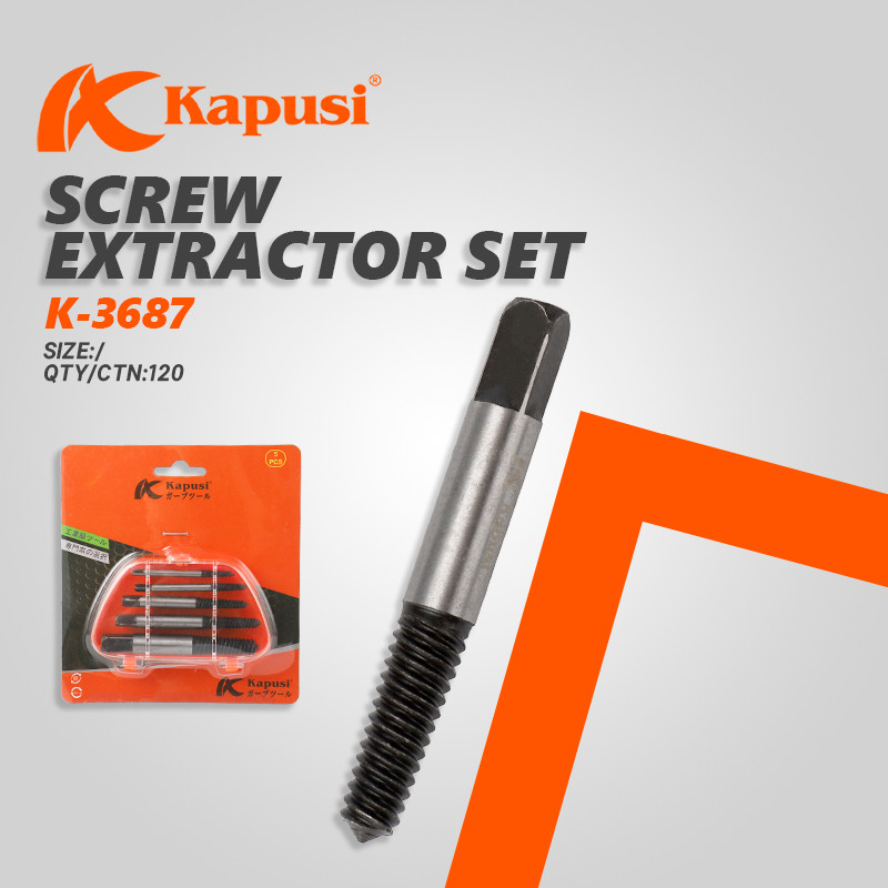 Kapusi Alat Pencabut Baut Rusak Patah Isi 5pcs K-3687