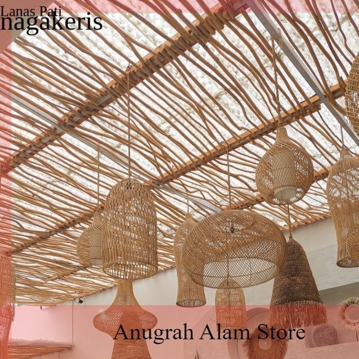 

terlaris Bahan Ranting Kayu Jati Dekorasi Atap Rumah Cafe Resto Panjang 150 CM FXN10 XD6