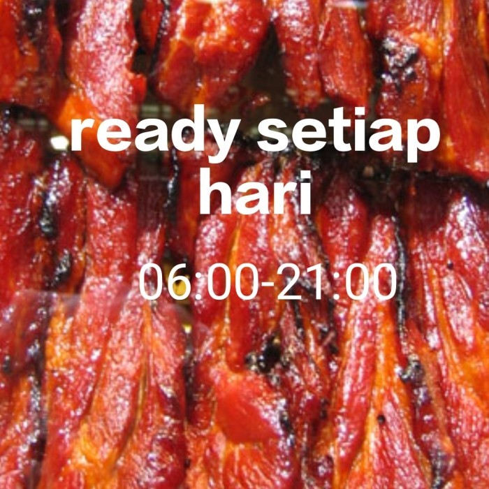 

charsiu madu/sambal tauco (500gr) po 1hari.
