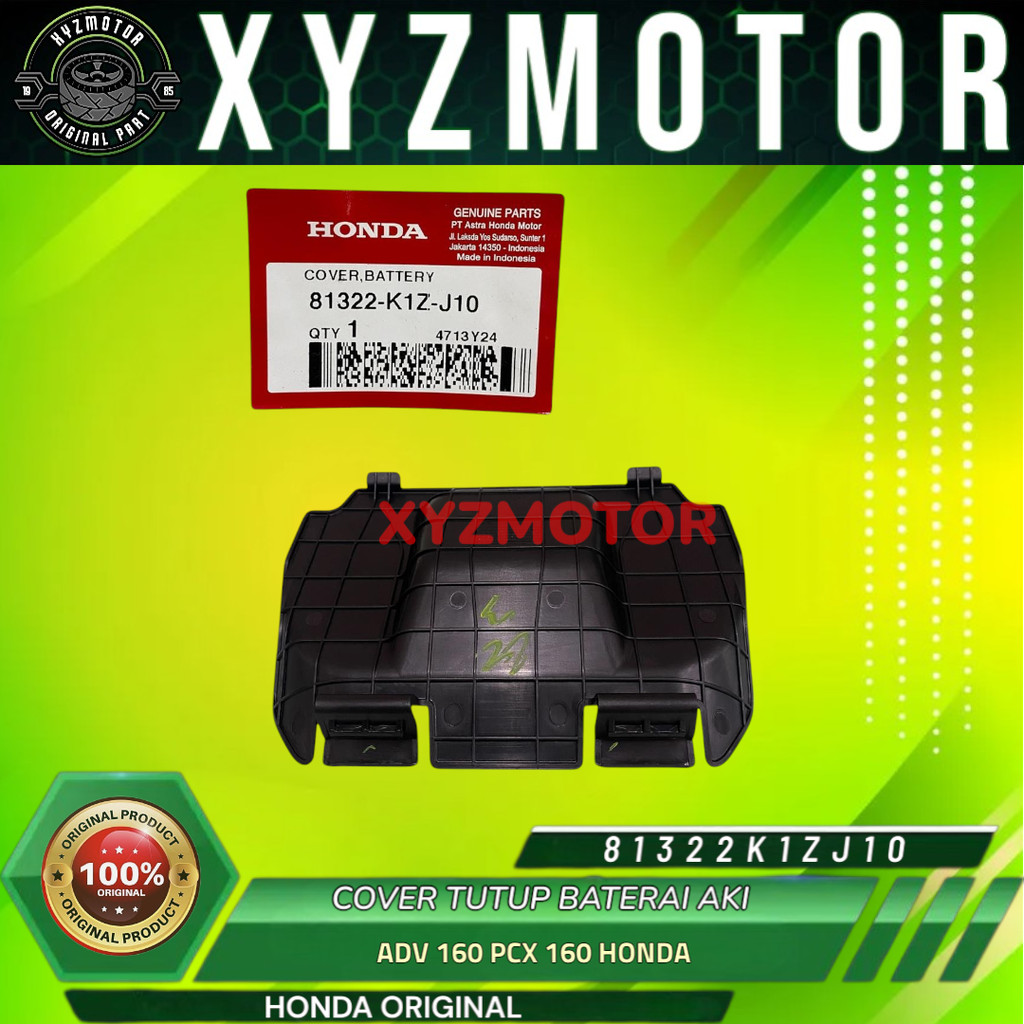 COVER TUTUP BATERAI AKI ADV 160 PCX 160 HONDA ORIGINAL 81322-K1Z-J10