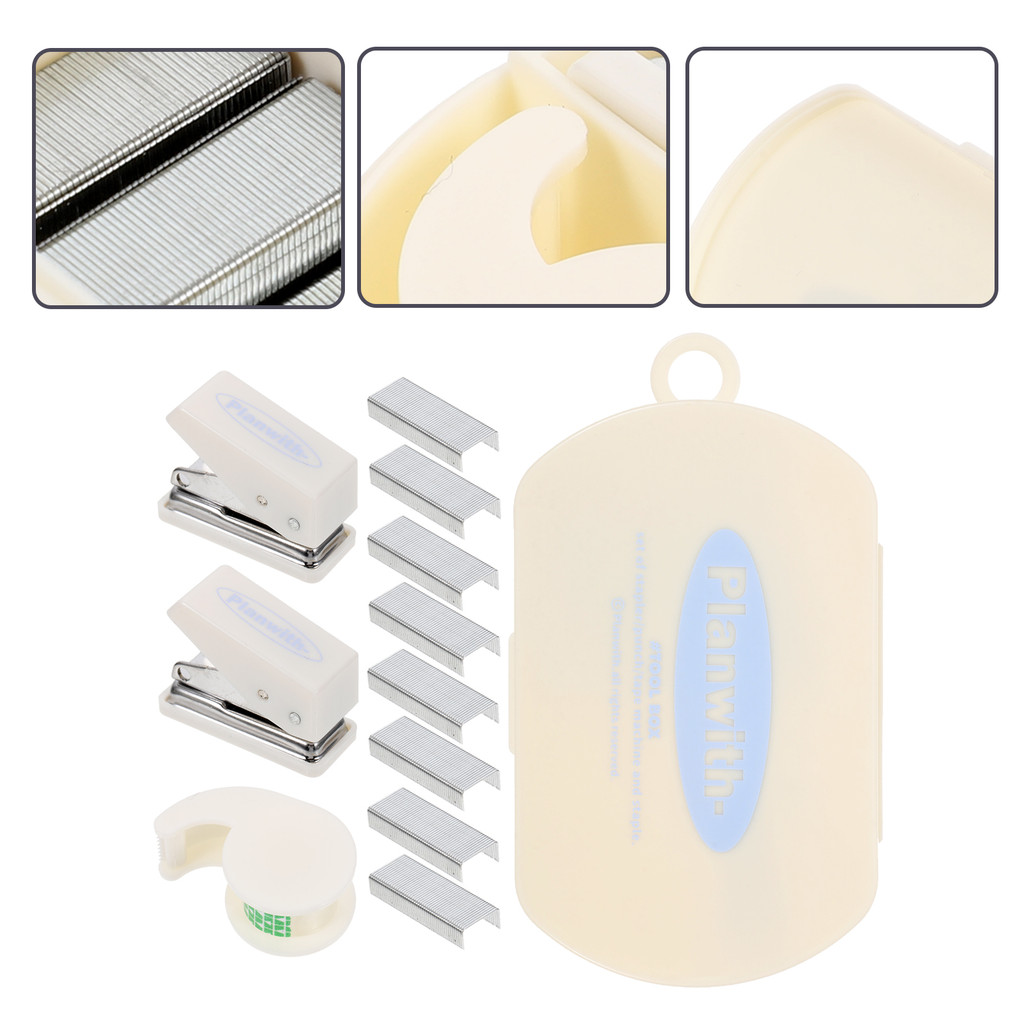 

Bulk Tape Hand Tool Box Binder Clips Scrapbooking Tools Kit Adhesive Student Heavy Duty Stapler Mini