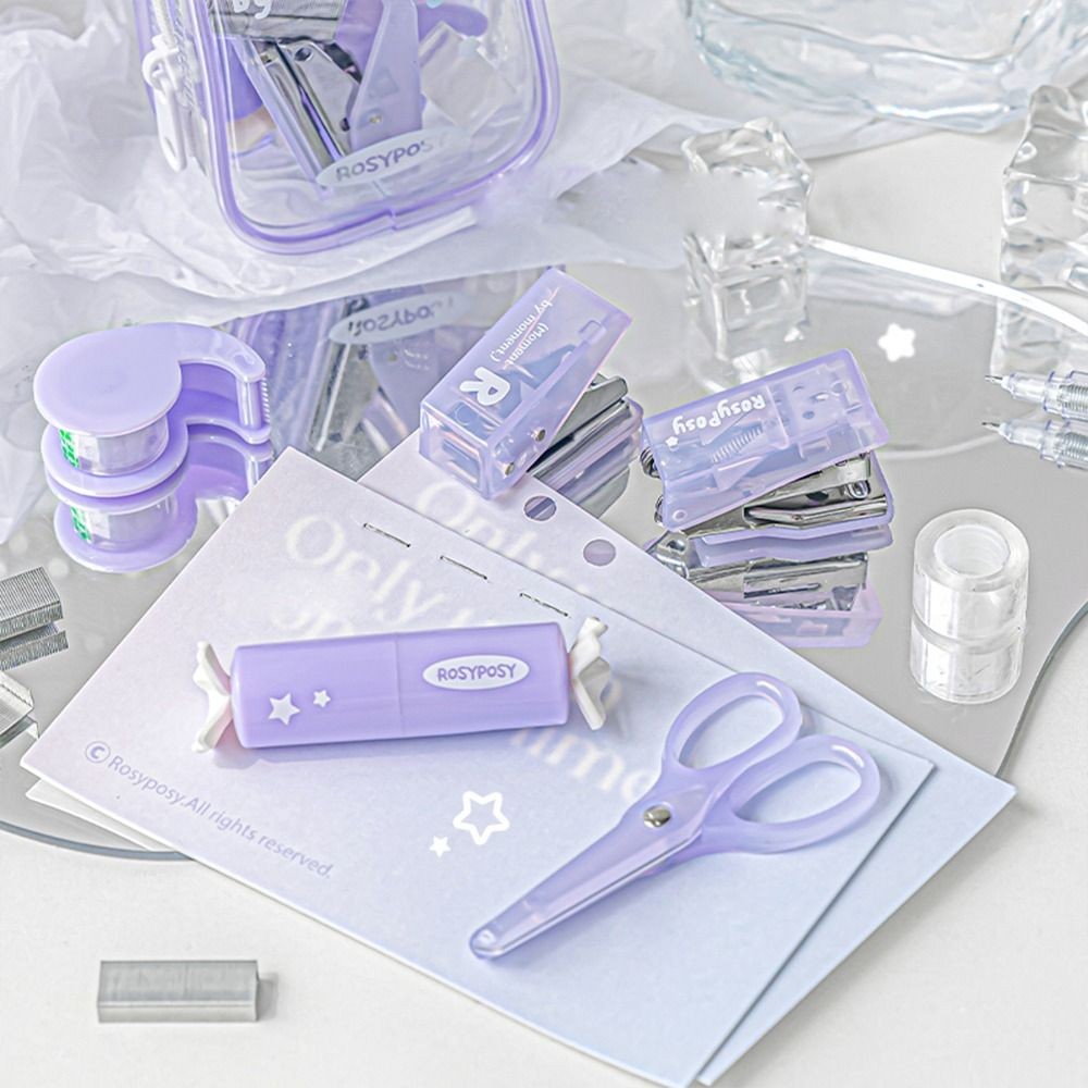 

Multifunction Portable Mini Punch Stapler Kit DIY Crafts INS Scrapbook Tools Set Handcraft Punch Machine Kit Binding Tool