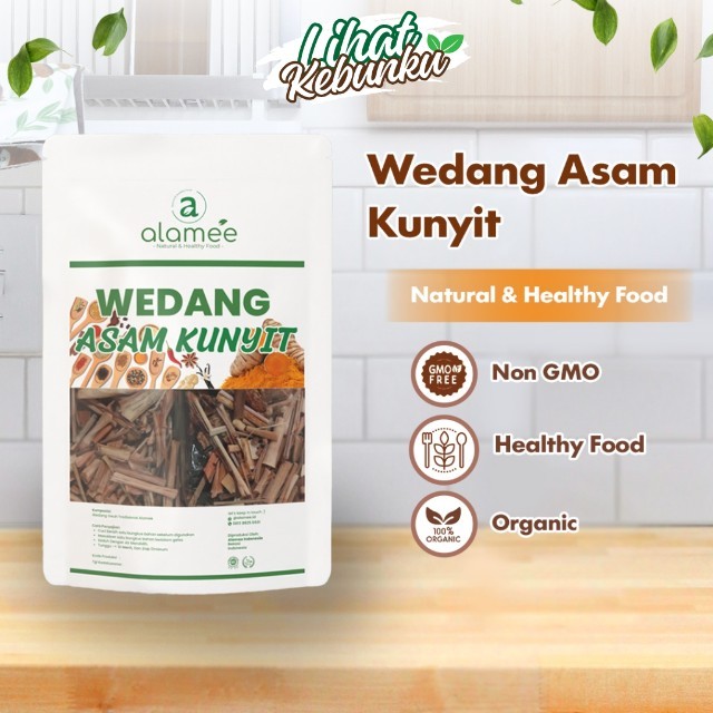 

ALAMEE Wedang Asam Kunyit Kunir Asem Asli Rempah Minuman Herbal Alami Langsung Seduh Lengkap Komplit LIHAT KEBUNKU