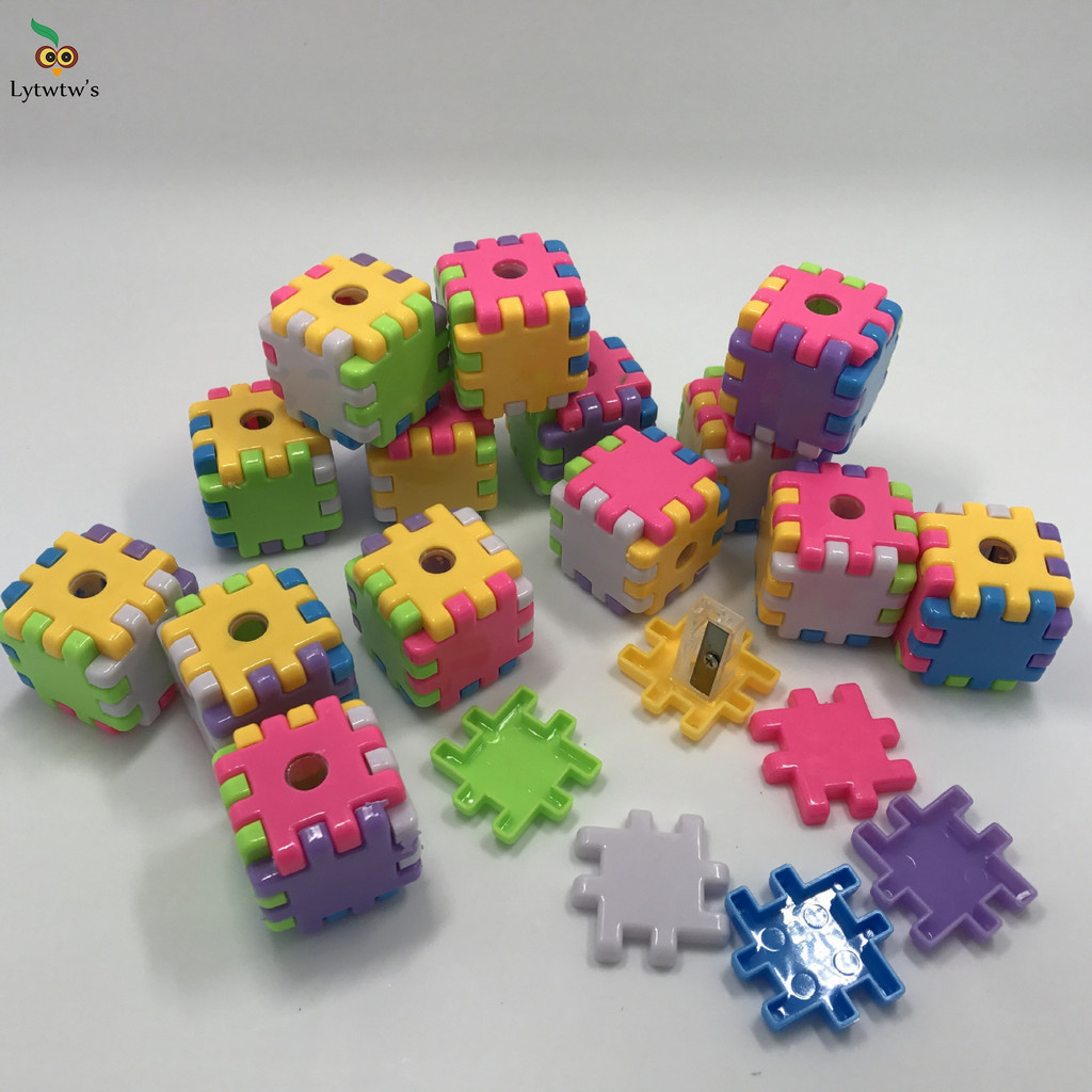 

1 Pcs Kawaii Plastic Magic Cube Child Cartoon Pencil Stationery Student Prize Office School Supplies Pencil Sharpener