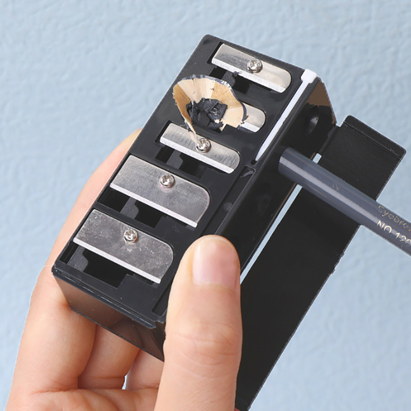 

5Holes Multi-functional Pencil Sharpener With Lid For Eyeliner Lipliner Pencils