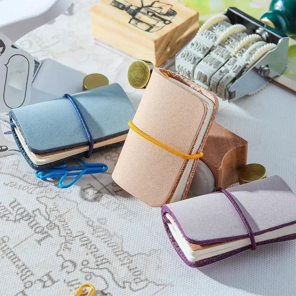 

Retro Leather Notebook Pockets Mini Portable Notebooks Sketchbook Business Stationery Small Journal Planner For School Weekly