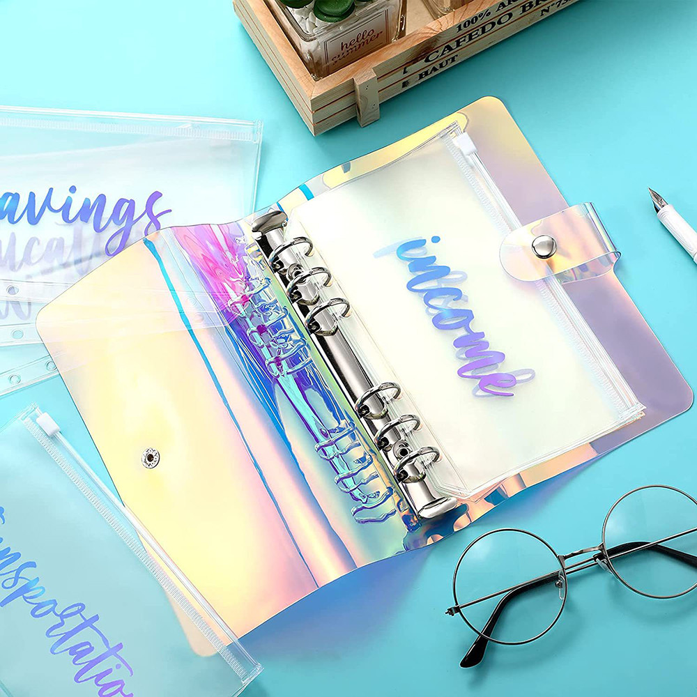 

A6 Diary Laser Notebook Planner Organizer Binder Books Journal Cash Planner Binder Accessories Diary Office Supplies Notebook