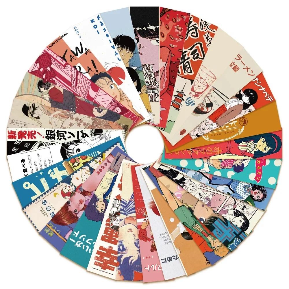 

30Pcs Design Vintage Showa Era Japanese Style Decor Paper Bookmark Reading Annotation Cards DIY Material Office Stationery