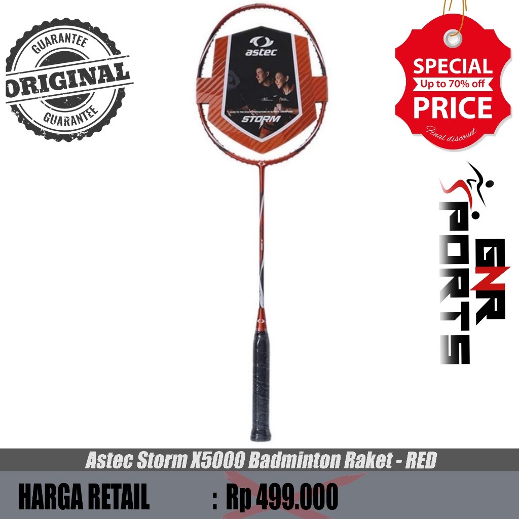 Raket Badminton Astec Storm X5000 Badminton Raket Original 100%