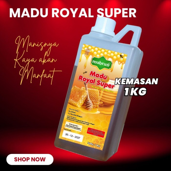 

Mahrun Madu royal super 1 kg royal jelly , Bee pollen