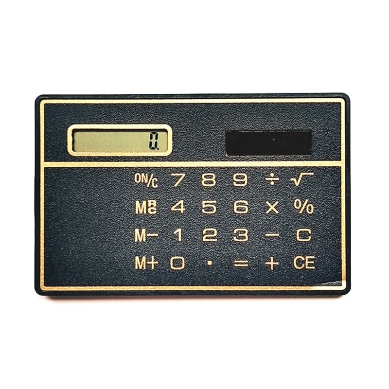 

8 Digit Ultra Thin Solar Power Calculator with Touch Screen Credit Card Design Portable Mini Calculator for Business School