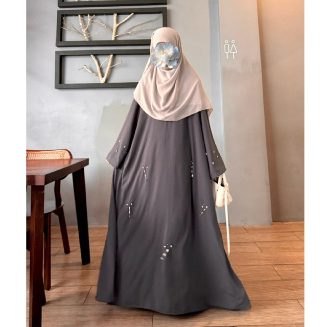 ABAYA BASIC/ gamis lebaran / abaya lebaran / Abaya maroon / Abaya Hitam / Abaya Polos Abu-Abu / Gami