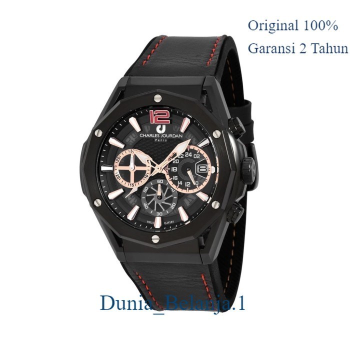Original 100% Jam Tangan Pria Charles Jourdan CJ1101-1735C Garansi Resmi 2 Tahun