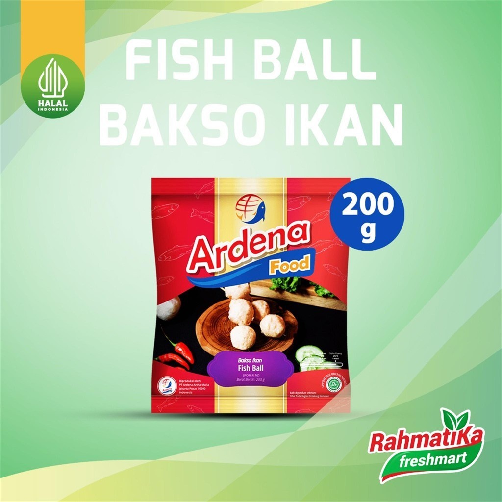 

Ardena Food Fish Ball / Bakso Ikan 200g