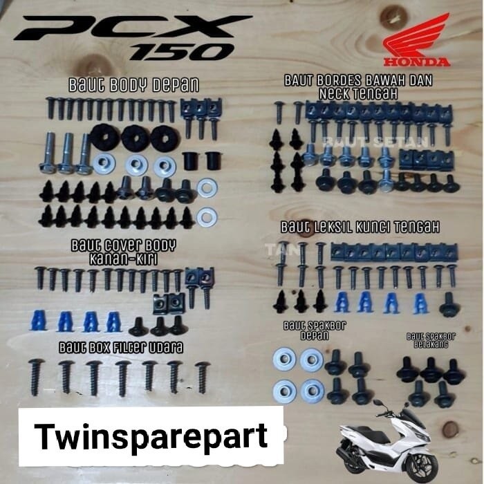 Baut fullset body Honda pcx