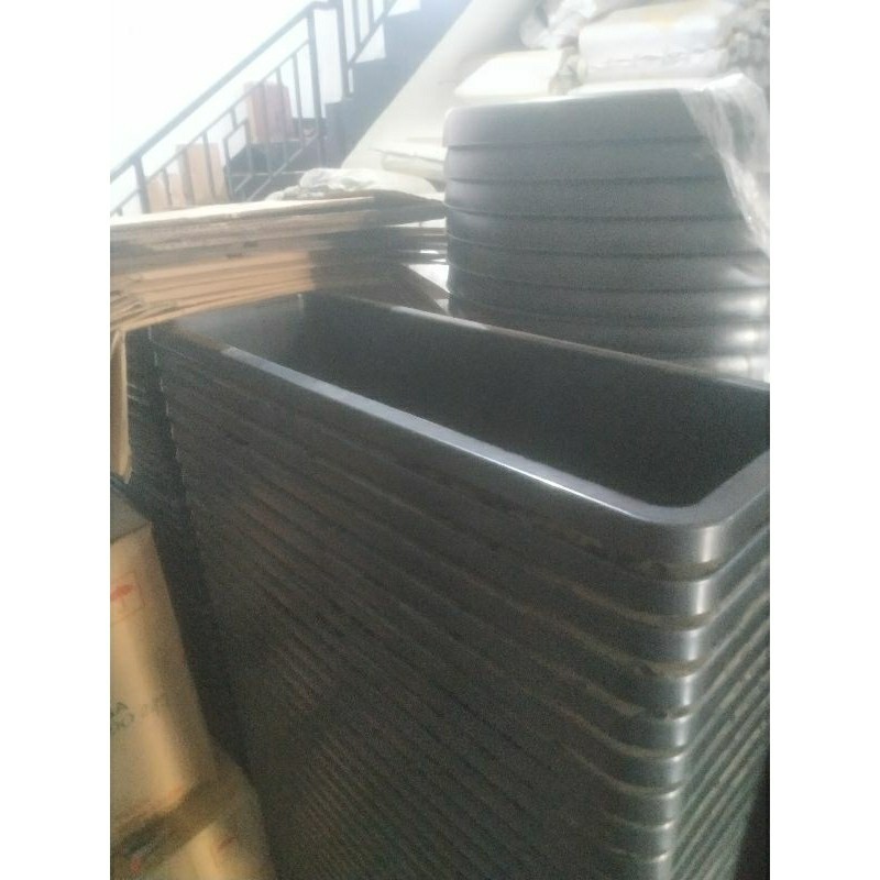 Pot Panjang 90cm plastik hitam