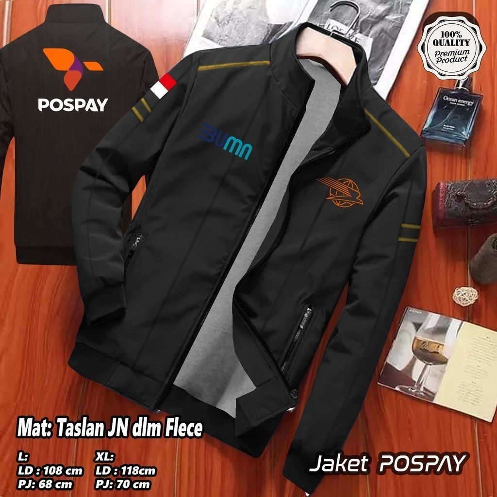 JAKET POSPAY / JAKET KANTOR POS / JAKET POS INDONESIA / JAKET KOMUNITAS / JAKET ONLINE