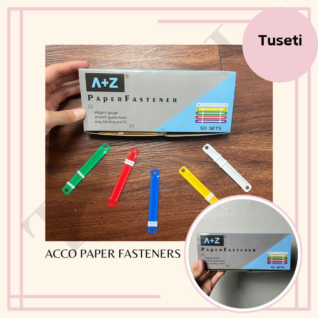 

Paper Fastener / Acco Plastik Putih & Mix Warna Warni