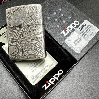 Lighter Zippo Silver Harley Davidson Brass Armor 162 Korek Api Minyak TOKOMANIA