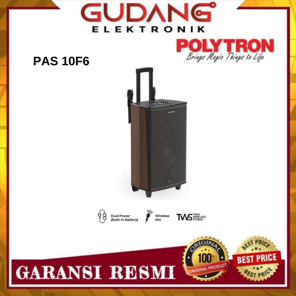 SPEAKER POLYTRON PAS PRO-10F6 SPEAKER PORTABLE POLYTRON PAS PRO 10F6